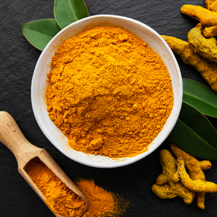 ground spices turmeric powder